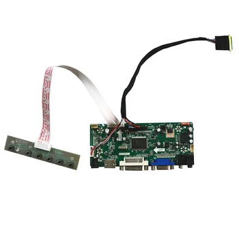 HDMI-совместимый DVI VGA ЖК-контроллер Плата DIY Kit для B140XTT01.0 1366x768 WLED 40 Контактов светодиодный экран
