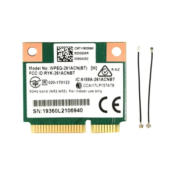 QCA6174 Карта Wi-Fi WPEQ-261ACN (BT) + кабель IPEX4-IPEX1 802.11AC 867M QCA6174 Bluetooth 4.2 WIFI 5 Мини-карт PCIe