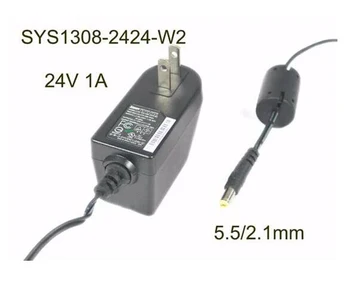 Адаптер питания для ноутбука SYS1308-2424-W2, 24V 1A, корпус 5,5/2,1 мм, 2-контактный штекер США