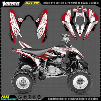 Наклейки PowerZone Graphics kit для YAMAHA RAPTOR 125-250 мотоциклетная наклейка 002